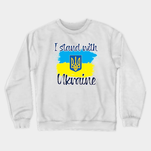 I stand with Ukraine Crewneck Sweatshirt by STARSsoft